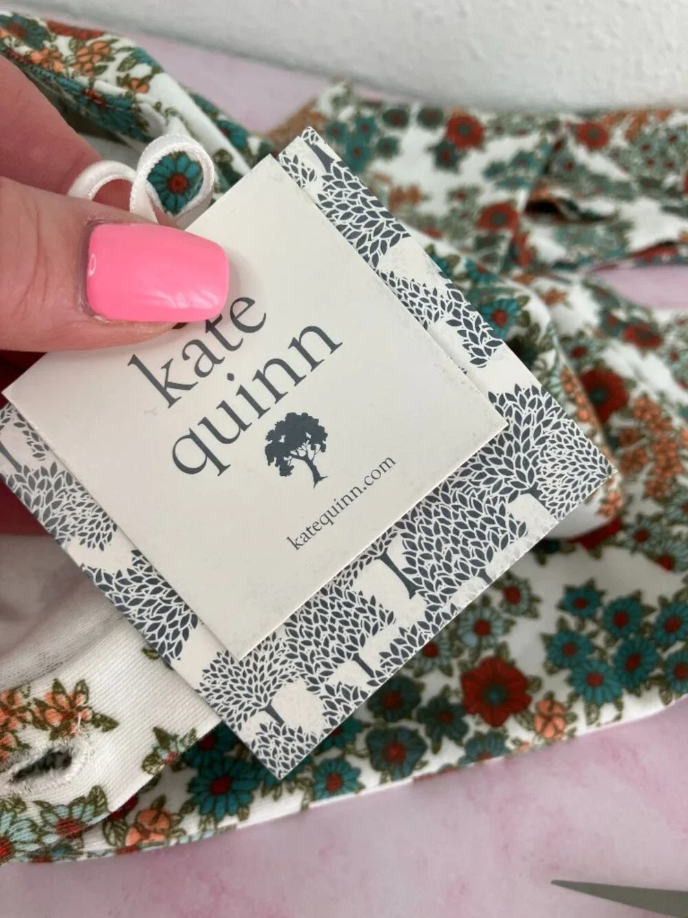 NWT Kate Quinn ruffle romper cotton fall floral long sleeve size 18-24 months